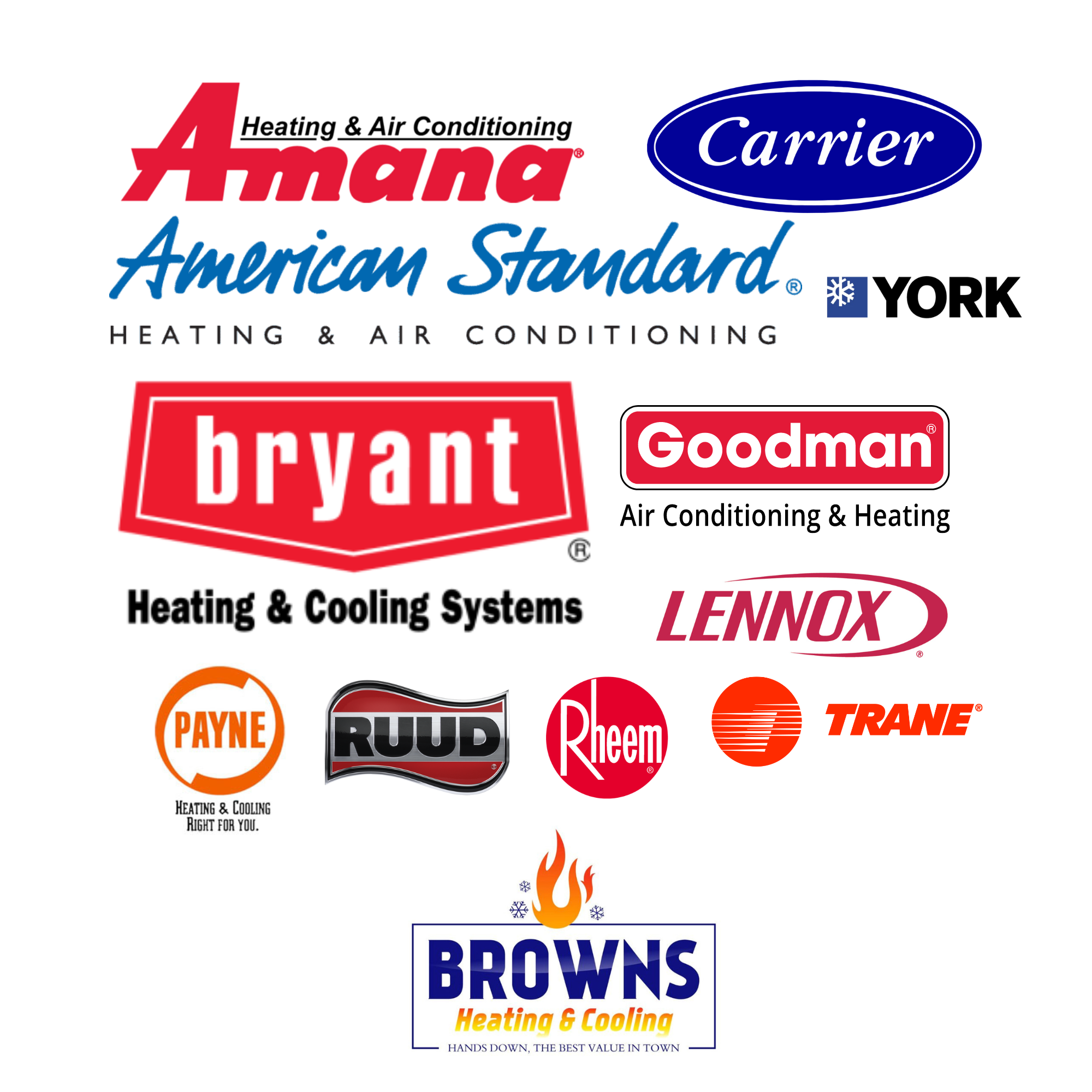 All HVAC brands logos