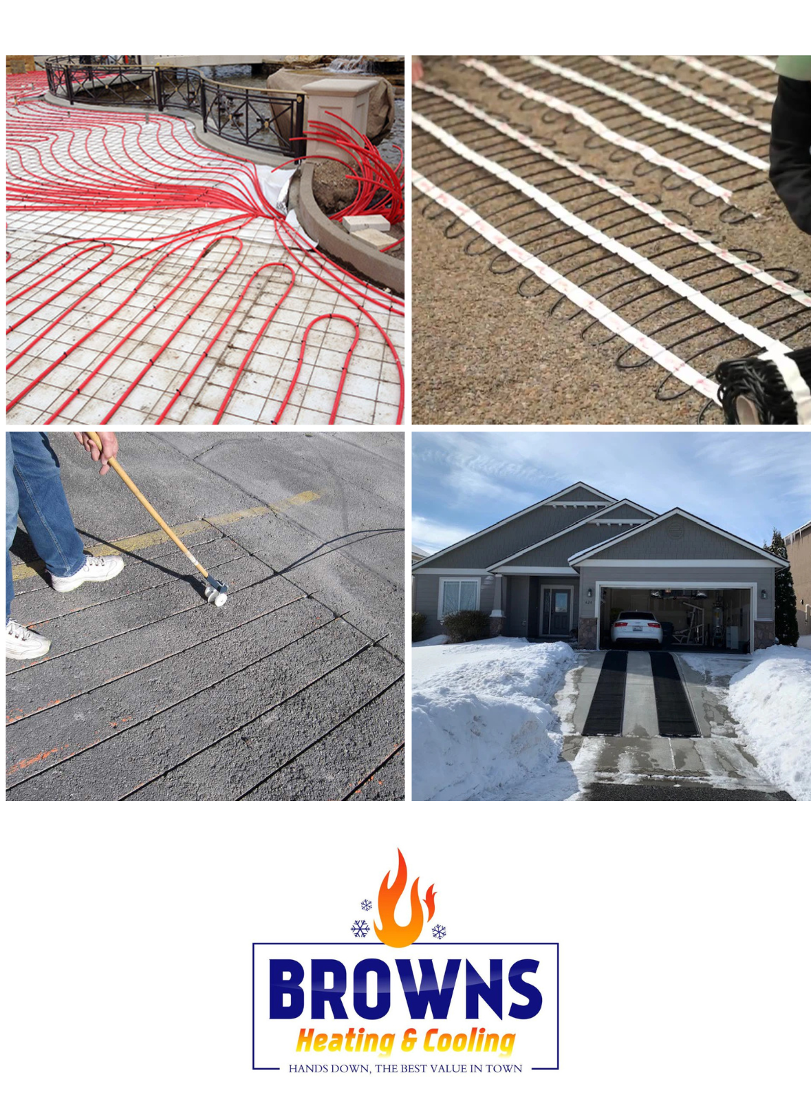 different types of heated driveway systems